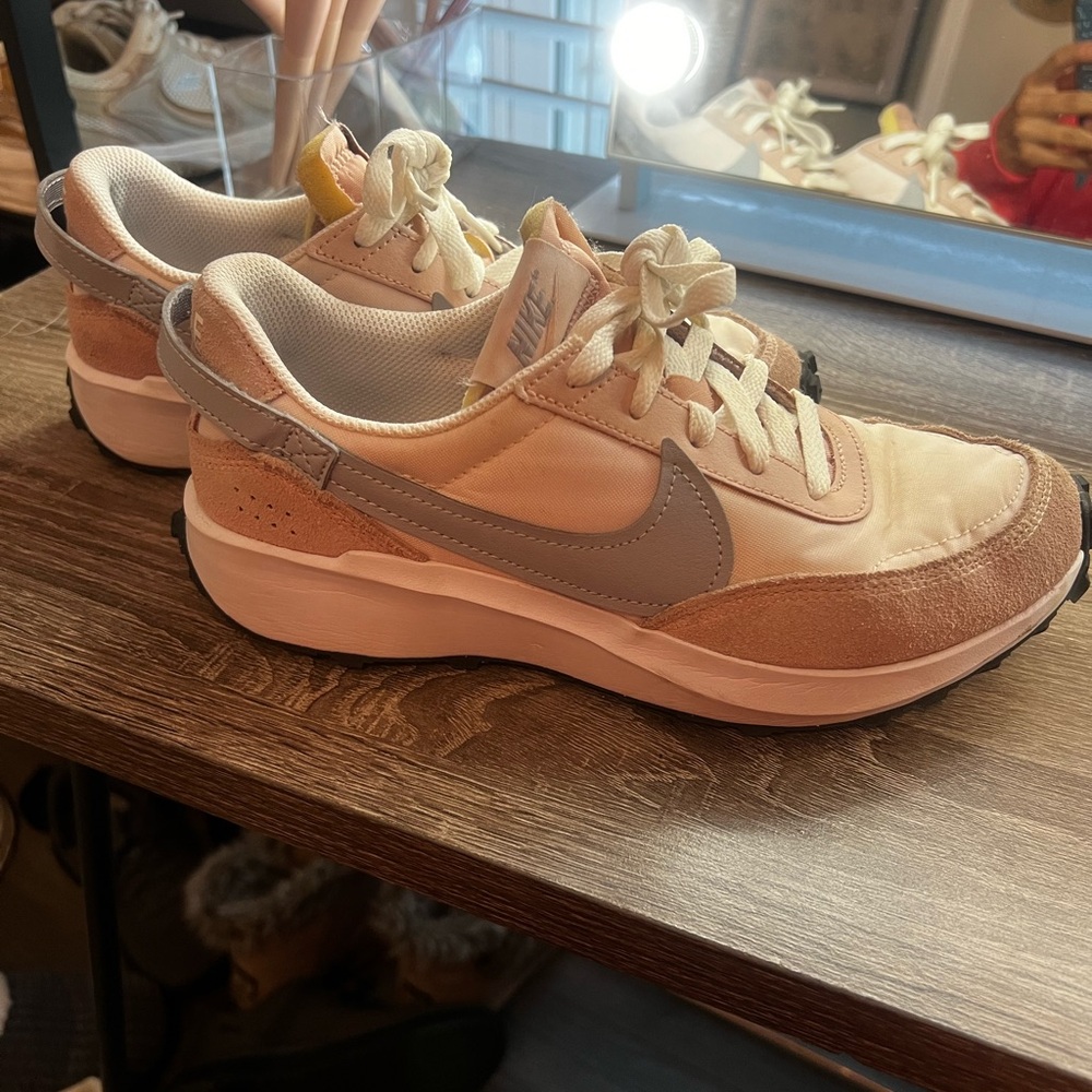 Nike Women's Blush and Beige Sneakers